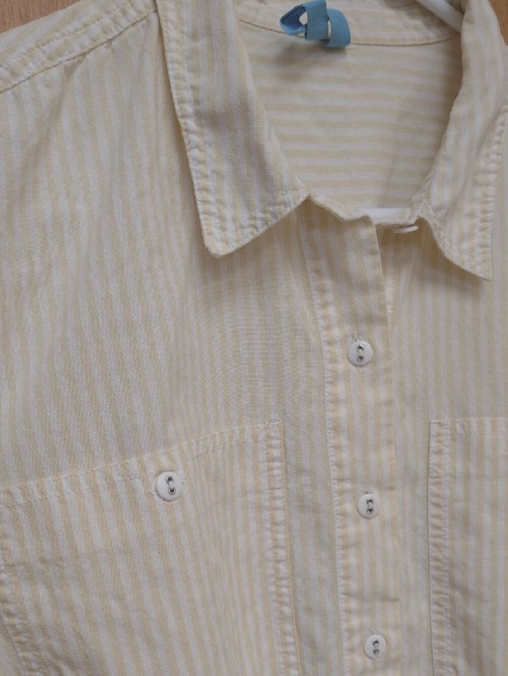 Free People Cream and White Striped Button-Front Shirt Dress With Drop Waist - Picture 4 of 12